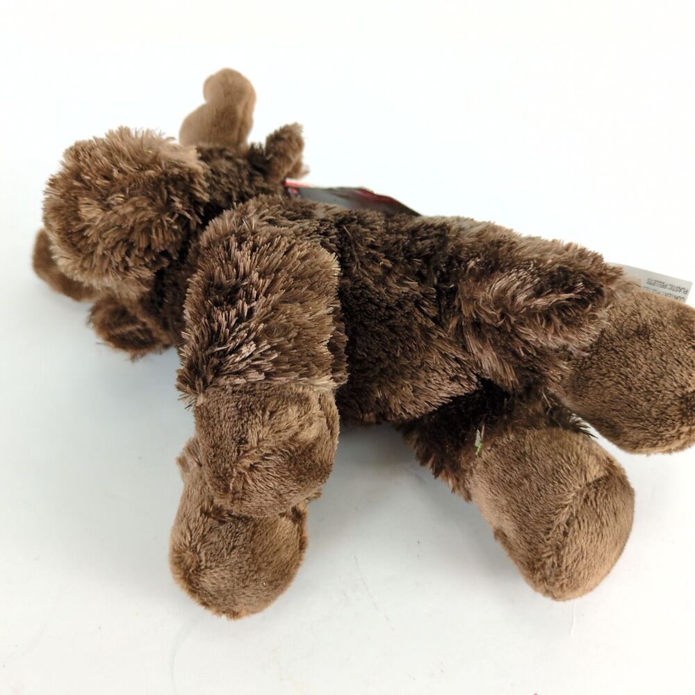 NWT Aurora Maxamoose Brown Moose 8" Stuffed Animal‎ Plush 2014 Mini Flopsie - Picture 7 of 8